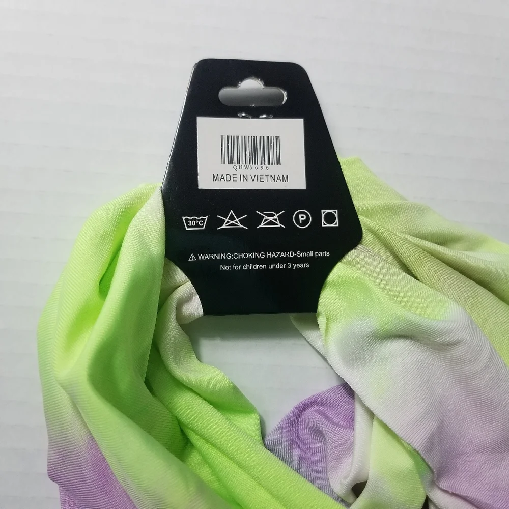 NWT QUEEN BEE TIE DYE MULTI USE SEALED BANDANA